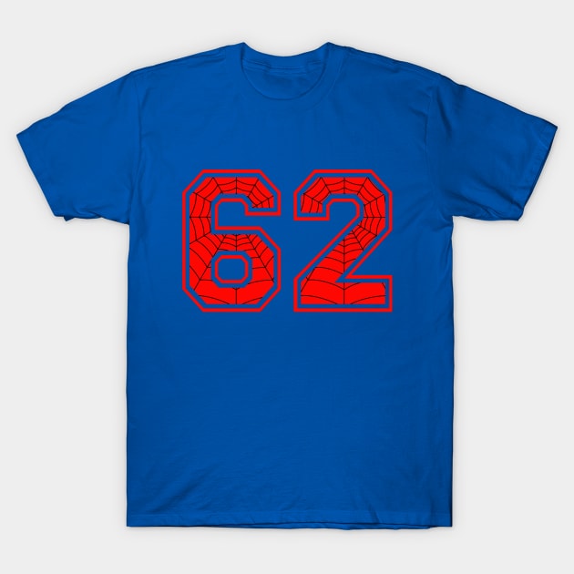 Number 62 T-Shirt by TWOFISTEDTEES